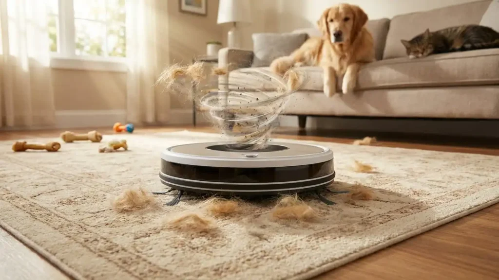 Best robot vacuum cleaner for pet hair and carpet cleaning in 2026