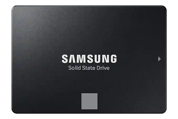 Samsung solid-state drive (SSD) designed for fast storage, quick file access, faster boot times, and improved system performance.